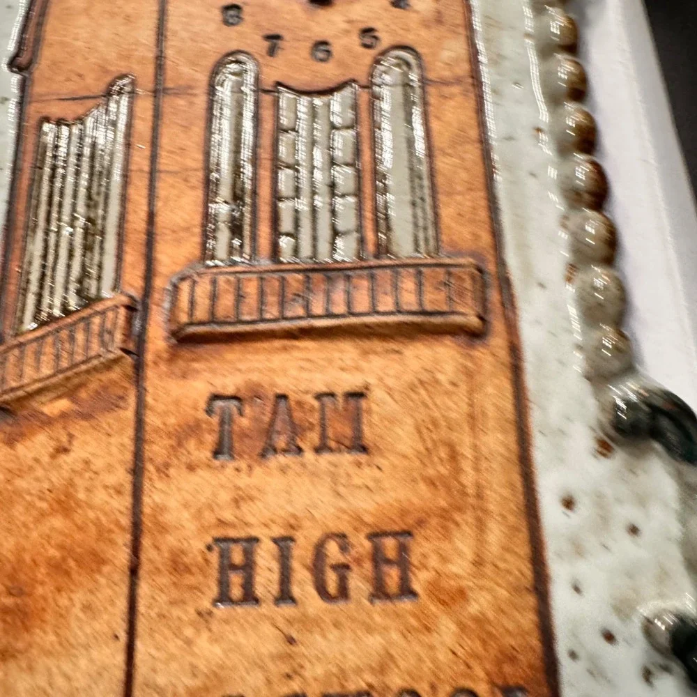 Vtg 1997 Mathiasen‎ Studio Pottery Tam High School Wall Plaque Janis Villasenor